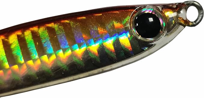 Kmucutie 5 Pieces Epoxy Resin Fishing Jig Lure Great for Inshore and Offshore Game Fish,Artificial Lures for Grouper,Dogtooth,Bass Salmon