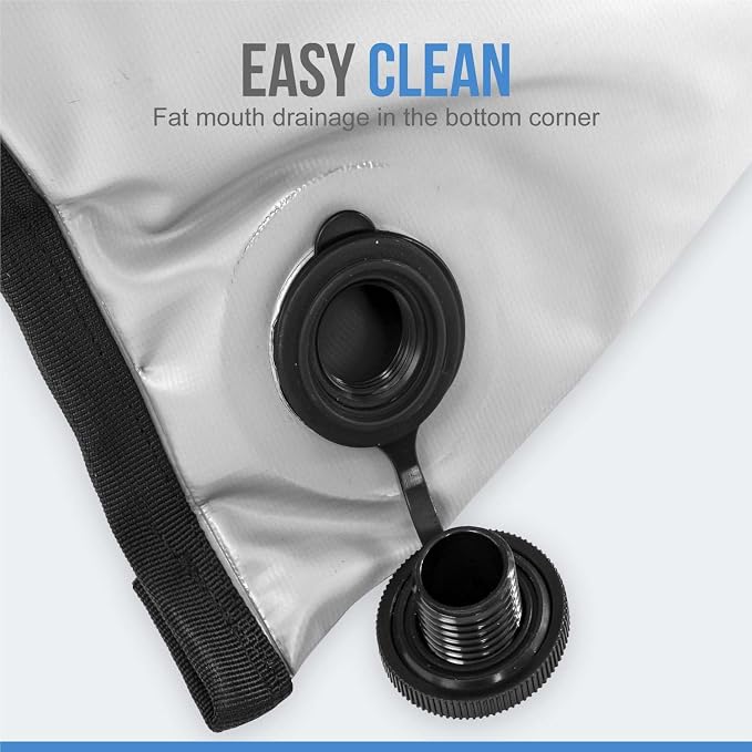 Flat PVC Tarpaulin Insulated Fish Cooler Kill Bag - Waterproof Fishing Cooler Bag with Easy Grip Carry Handles - Portable Soft Cooler - 3 Sizes