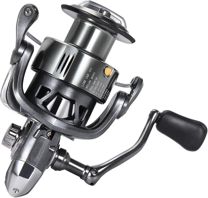 Sougayilang Spinning Reel, Ultra Smooth Fishing Reel with Aluminum Spool, 11+1 BB Spinning Reel, 1000-6000 Series for Bass
