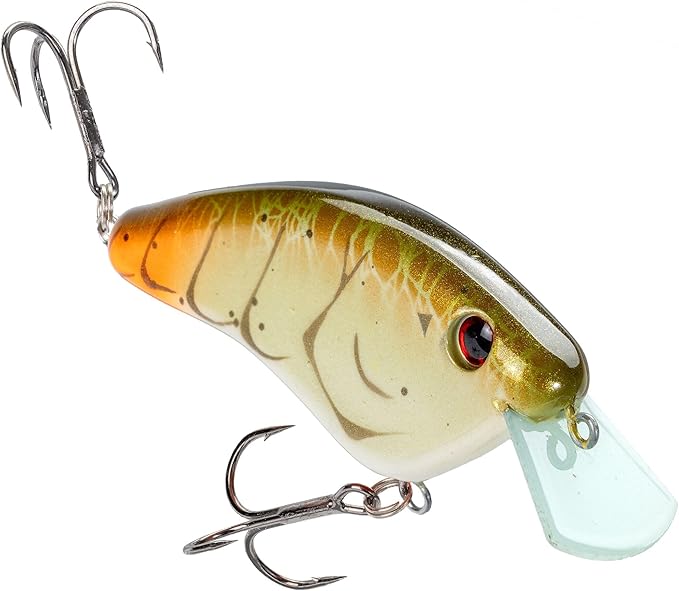 Strike King Hardliner Fishing Lure, Flat Sided Crankbait, Circuit Board Lip, Extra Tight Wobble, Size 4 Treble Hooks