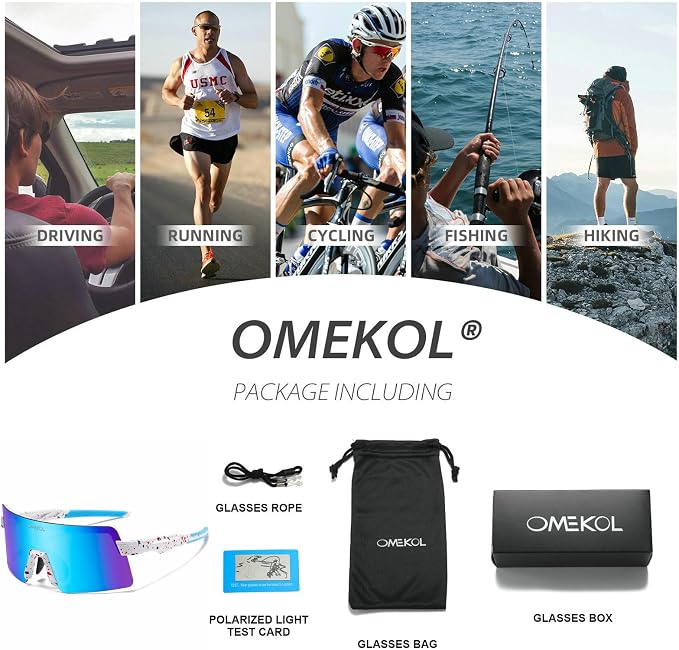 Two Sizes For Adults and Youth Polarized Sunglasses Men Women Outdoor Sport Baseball Glasses UV400 Cycling Eyewear