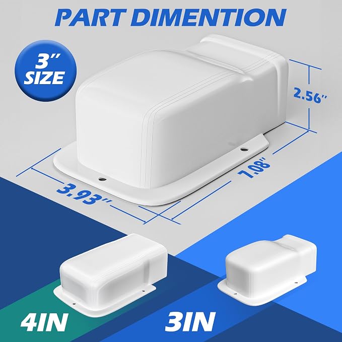 3" Width Wall Cover, Mini Split Line Set Cover Accessories for Mini Split Air Conditioners, Central AC and Heat Pumps