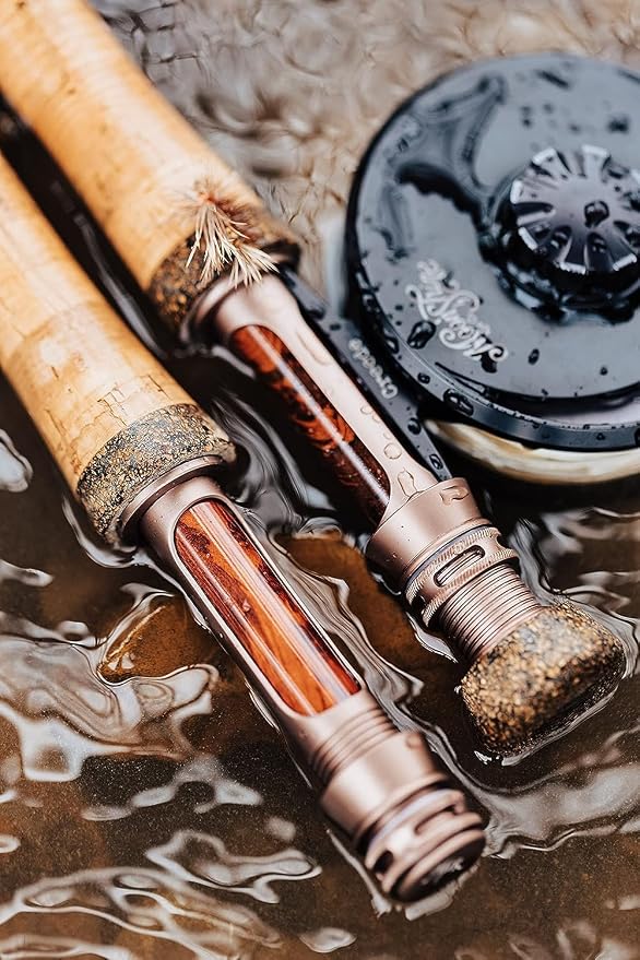 Moonshine Rod Company Fast Action Fly Fishing Rod – Carbon Fiber Graphite Rod with Zippered Travel Case – Drifter II, Vesper, Epiphany ESN, Outcast, Phantom & Rambler Series - 2WT up to 12WT Rods