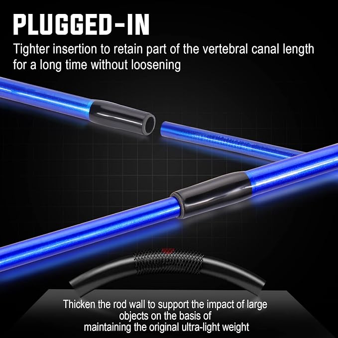 One Bass Fishing Rods,IM7 Graphite Spinning Rod & Casting Rod, 2 Pc Strong Quality Baitcasting Rod with Super Polymer Handle