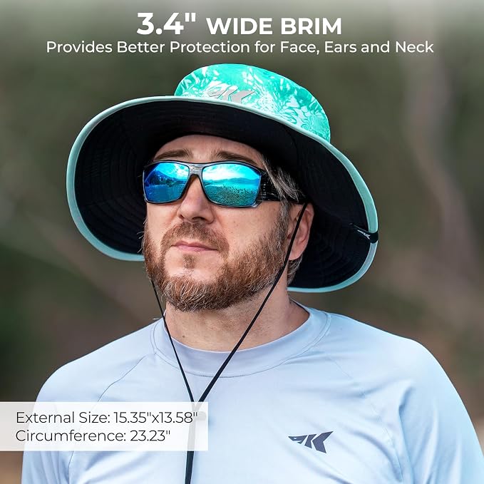 KastKing Sol Armis UPF 50 Boonie Hat - Sun Protection Hat, Fishing Hat, Beach & Hiking Hat, Paddling