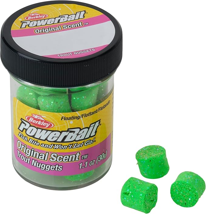 Berkley PowerBait Power Nuggets Fishing Dough Bait, Assorted Colors, Scent Dispersion Technology, Irresistible Scent and Flavor, Moldable and Easy to Use
