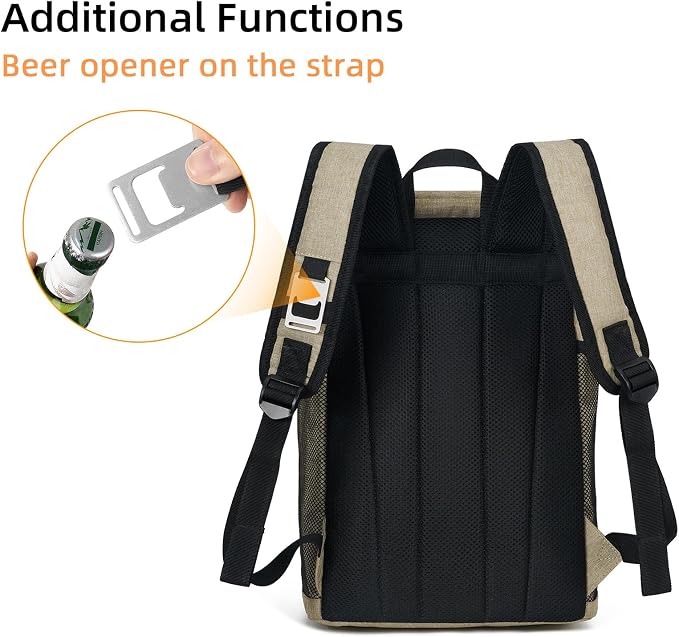 Backpack Cooler Backpack 26 Cans Insulated Leak Proof for Women Men Beach Camping Picnic Fishing Hiking Lunch Backpack Waterproof Cooler