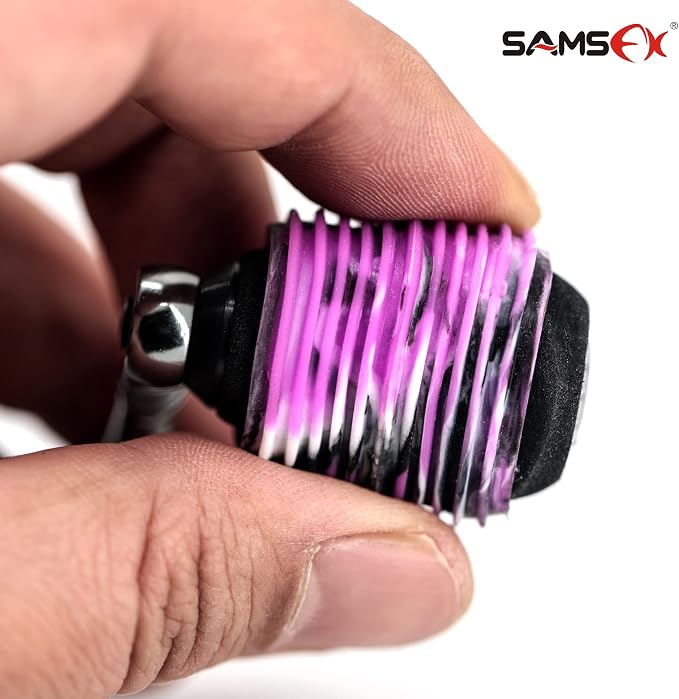 SAMSFX Rubber Fishing Reel Handle Grip Sleeve Non-Slip Baitcaster Knob Covers for Casting or Spinning Reel
