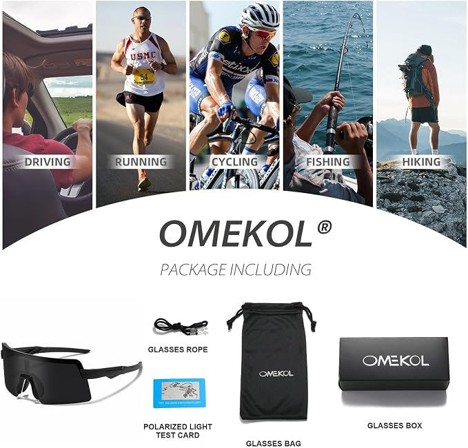 Two Sizes For Adults and Youth Polarized Sunglasses Men Women Outdoor Sport Baseball Glasses UV400 Cycling Eyewear