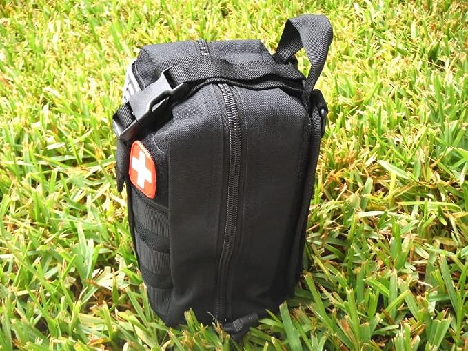 Galaxy 251 Pcs First Aid Kits for Survival Emergency Trauma Military Tactical Medical Hunting Camping Hiking Fishing IFAK EMT Bag (Black Color 251 Pcs)