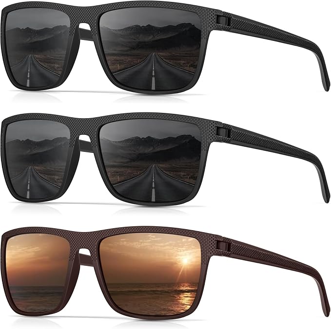 Sunglasses-Men Polarized Mens Sunglasses: Classic Women Sun Glasses UV Protection for Fishing Driving Golf