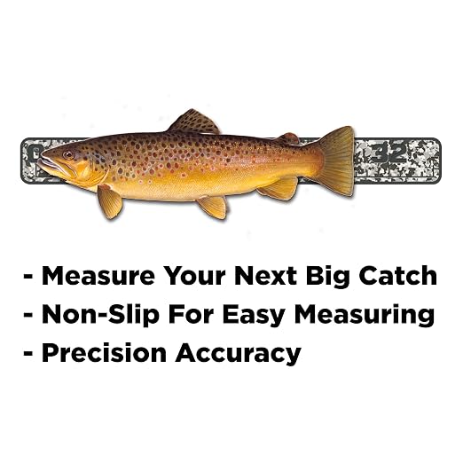 USATuff SeaDek EVA Foam Fish Measuring Ruler for Boat, Fishing, Kayak | Adhesive Backing Peel & Stick - 36" SnowCamo-Darkgray