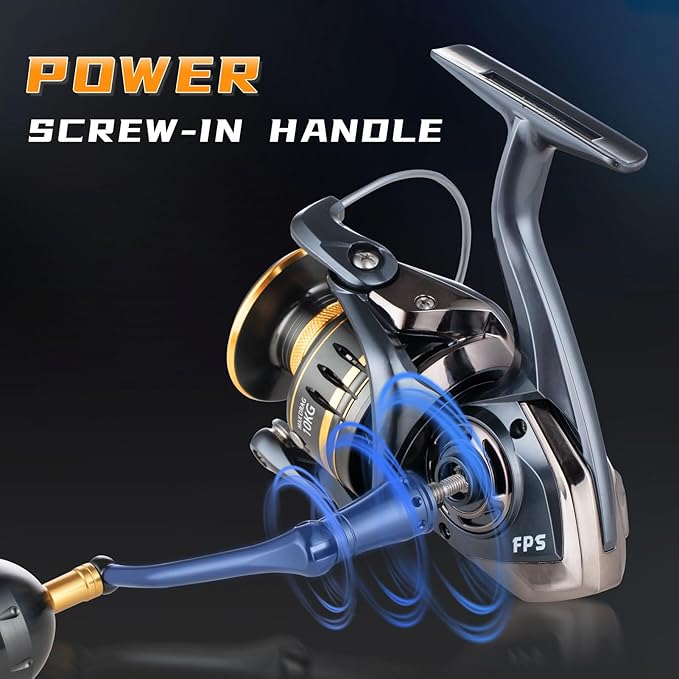 Saltwater Spinning Reel,13+1BB Ultra Smooth Saltwater Fishing Reels,Powerful Carbon Drag,CNC Aluminum Spool & Handle