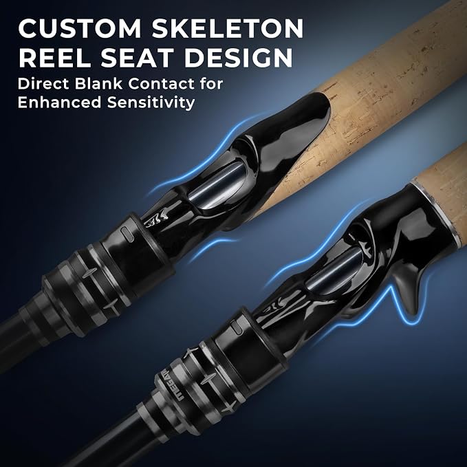 KastKing Megatron Titanium Telescopic Casting & Spinning Fishing Rods, IM7 Graphite Travel Rod with Titanium Solid Tip, Power Transition System, for Freshwater and Inshore Fishing
