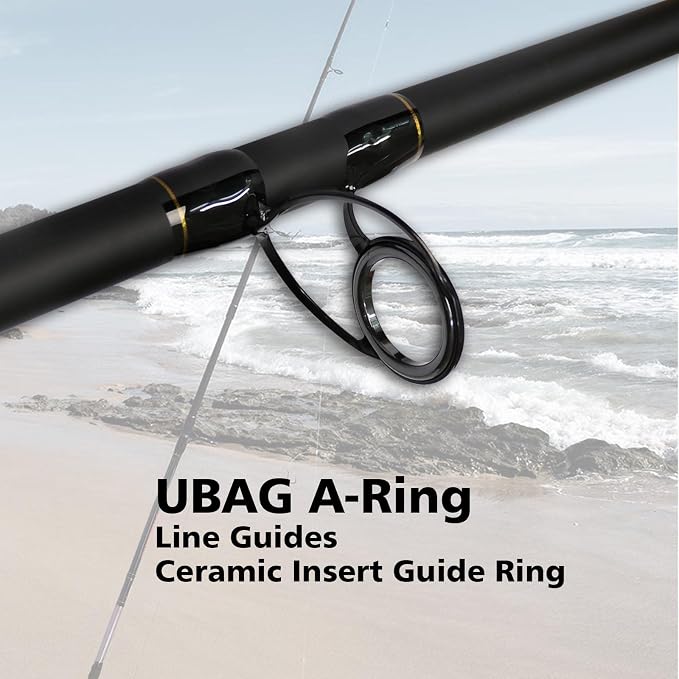 Fiblink Surf Fishing Rod 2 Piece/3 Piece Portable Travel Spinning Rod Saltwater Surf Rod (9'/10'/10'6"/12')