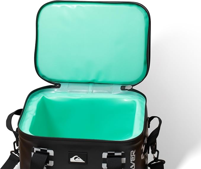 Quiksilver Welded Bungee Backpack Cooler, 30L/36 Cans, 48-72 Hours Insulation, Leakproof & Waterproof IPX7 Rated, Heavy-Duty 600D TPU, Adjustable Straps