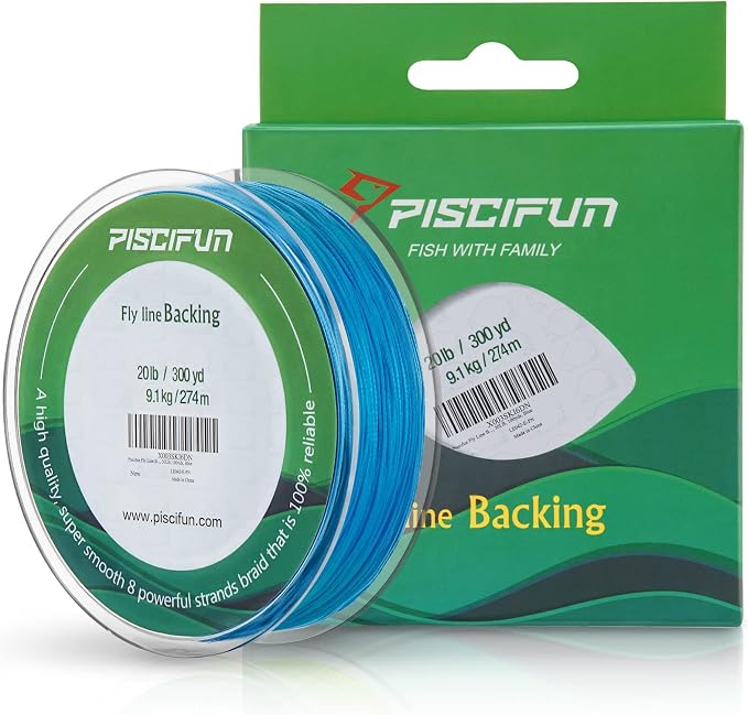 Piscifun Fly Line Backing, Braided Fly Backing Line
