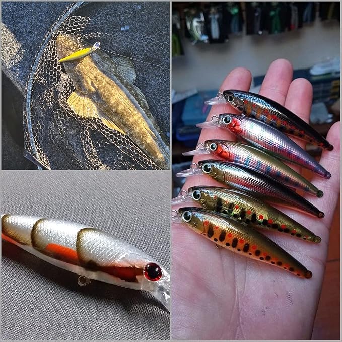 10 Blank Unpainted Minnow Crankbait Topwater Lipless Jerkbait Fishing Lures V3