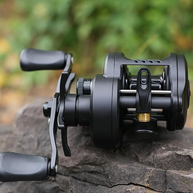 Colorful Baitcasting Fishing Reel Portable Rotates with Electronic Charging for Smooth Casting Colorful Baitcasting