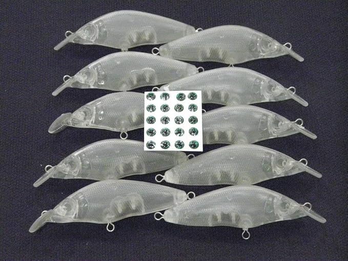 10 Blank Unpainted Minnow Crankbait Topwater Lipless Jerkbait Fishing Lures V3