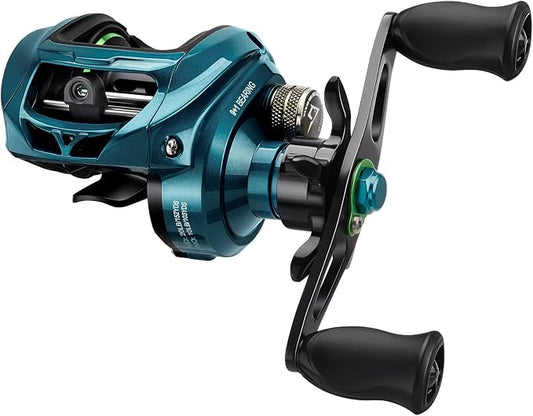 Piscifun Ultra-Light Baitcasting Reel, 5.5 oz Compact Low Profile Baitcaster, 7.1:1 Gear Ratio, 40mm Palm Fit, Magnetic Brake Fishing Reel for Creeks, Ponds, Light Lures & Finesse Bass