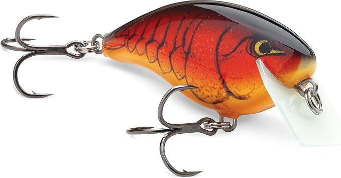 Rapala Ott's Garage Rocco Crankbait, Hard Bait, Bass Fishing Lure, Wide Wobble Action for Shallow Water, 2-1/2", Classic Craw