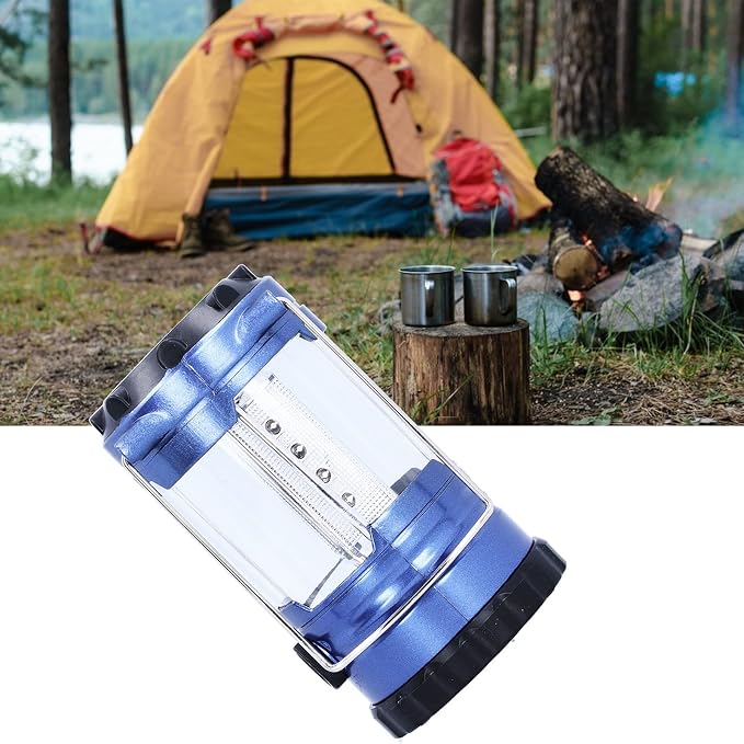 Sorandy 12LED Camping Lantern, Portable Outdoor Light, with Adjustable Brightness & Handle Grip, Ideal for Hiking, Fishing, Tent & Cave Exploration