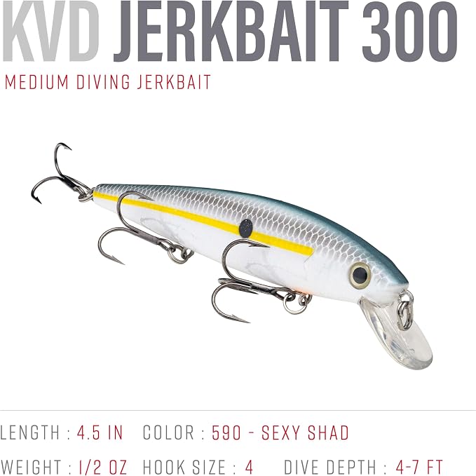 Strike King KVD Jerkbait 3 Hook