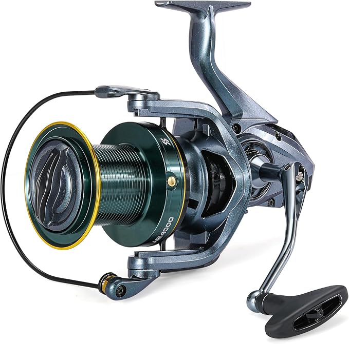 Sougayilang Surf Spinning Reel - Ultra Smooth Drag System for Big Game Saltwater Surf Fishing, Powerful Ideal High-Capacity Reel for Saltwater and Offshore Fishing