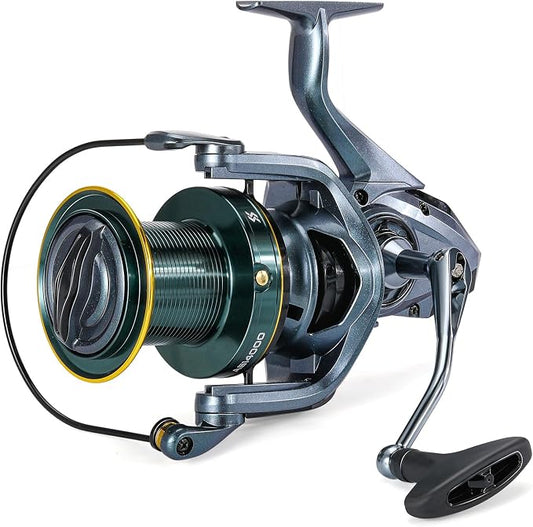 Sougayilang Surf Spinning Reel - Ultra Smooth Drag System for Big Game Saltwater Surf Fishing, Powerful Ideal High-Capacity Reel for Saltwater and Offshore Fishing