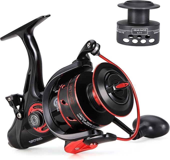 Sougayilang Carp Spinning Reel Carbon Fiber Drag for Fishing Action Bait Feeder Standard Fishing Reel Runner for Freshwater