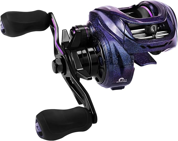 KastKing Royale Legend Pro Baitcasting Reels - AutoMag Dual Braking System Fishing Reel, Arch Resistance Control, 16 Lbs Carbon Drag, 5.5oz Lightweight, 8.0:1 Gear Ratio, 11 + 1 Stainless Steel BB