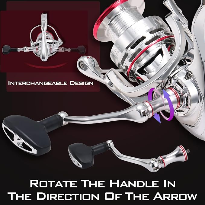 Sougayilang Saltwater Spinning Reel,CNC Aluminum Spool,Max Drag 33LB,Oversize Grip,5.5:1 Gear Ratio, 11+1 Stainless-Steel BB, Freshwater Fishing Reel.