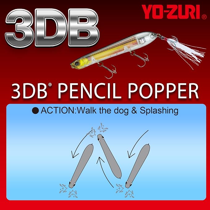 Yo-Zuri 3DB Pencil Popper, Floating,