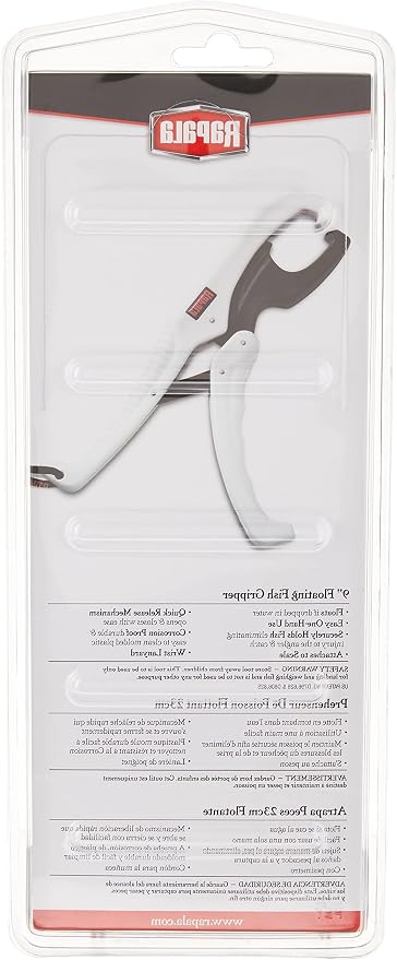 Rapala 9" Floating Fish Gripper 9", White/Black