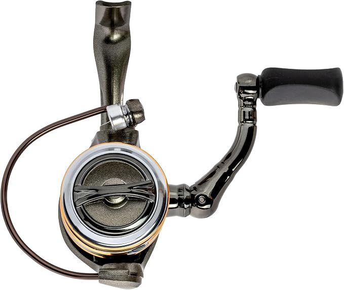 Lew's Laser Lite Spinning Fishing Reel, 6+1 Bearings, Graphite Frame and Sideplate, Speed Lube, Multi-Disc Drag