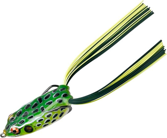 Booyah Pad Crasher Topwater Bass Fishing Hollow Body Frog Lure with Weedless Hooks