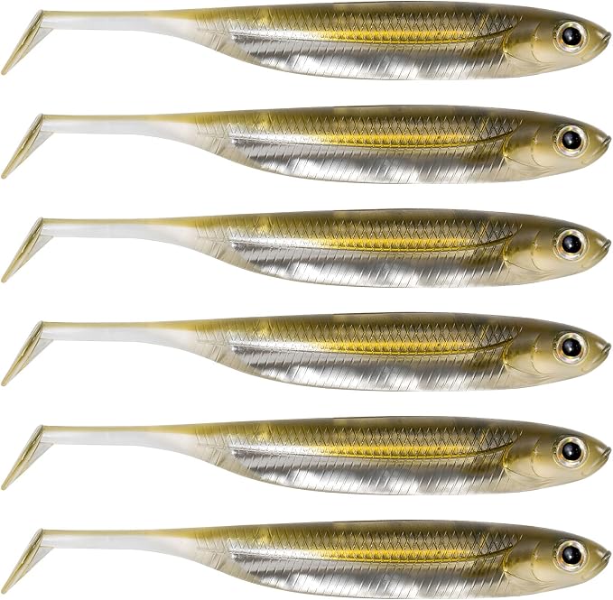 Dr.Fish Paddle Tail Swimbaits, Soft Fishing Lures for Bass Fishing 2.75-4.75 Inches, Freshwater & Saltwater Soft Plastic Baits Swim Shad Bait Minnow Lures Drop Shot