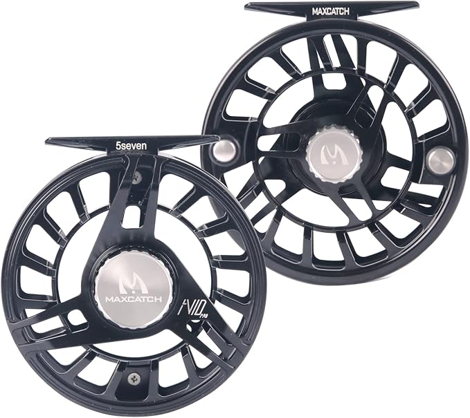 Maxcatch AVID PRO Fly Fishing Reel with CNC-machined Aluminum Body Super Large Arbor Design-3/5, 5/7, 7/9, 9/11 Weights