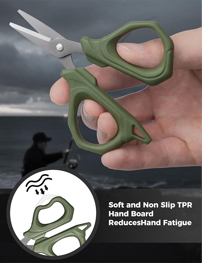Fishing Tools Kit, Fishing Pliers,Fishing Scissors, Fishing Line Cutter for Braided Fishing Line,Fishing Gear with Lanyard