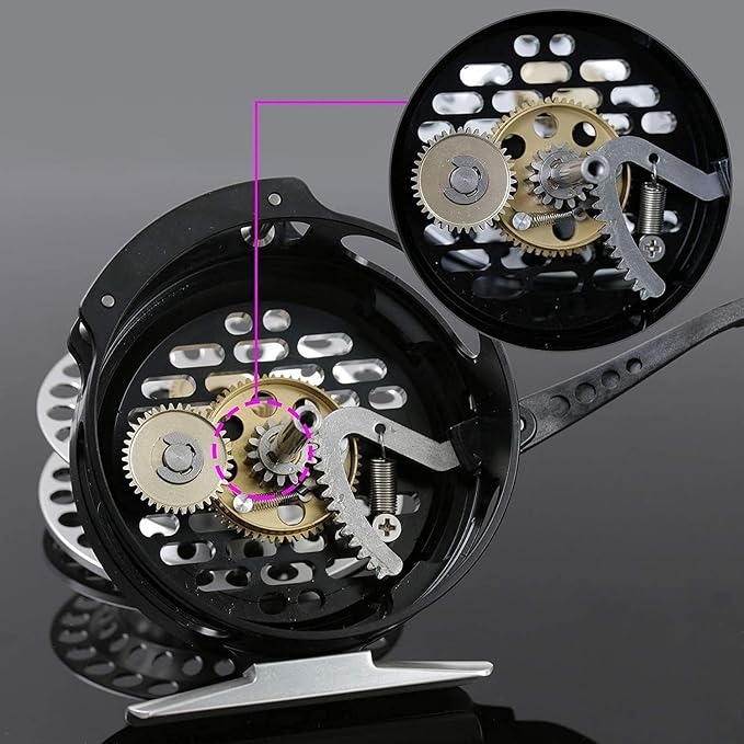 Maxcatch Semi-Automatic Fly Fishing Reel, CNC Machine Cut T6061 Aluminum, Lightweight Design