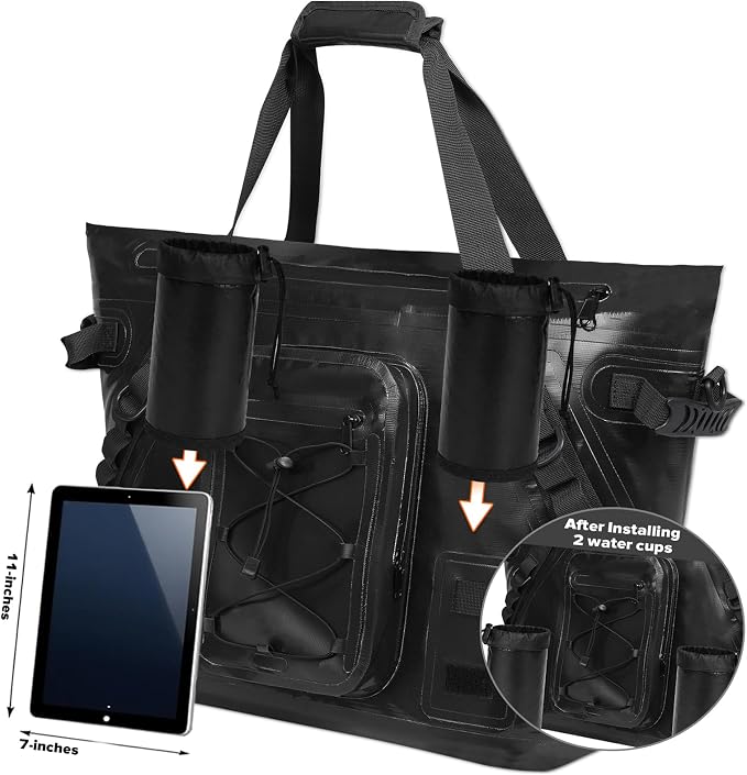 MORXPLOR Insulated Fish Cooler Kill Bag with Flat Bottom-26x18 31x14 40x16 50x18 60x20 70x25 Inches Waterproof Fishing tackle Kill Cooler Bag