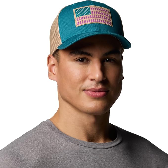 Columbia Unisex Adult PFG Logo Mesh Ball Cap