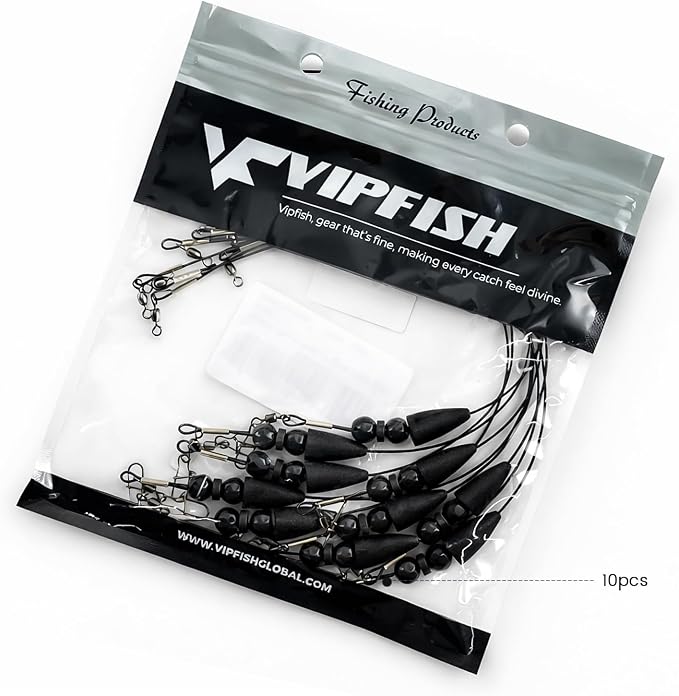 Texas Rigs 10 Pack, Pre-Rigged Bass Fishing Rig with Bullet Weight, Swivel & Snap, Weedless Soft Plastic Rig for Largemouth & Smallmouth Bass