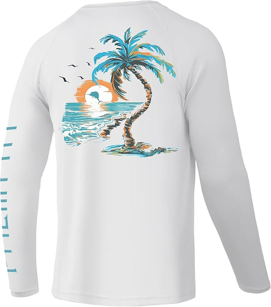 Palmyth Fishing Shirts for Men Long Sleeve UPF 50+ T Shirt Sun Protection Tee