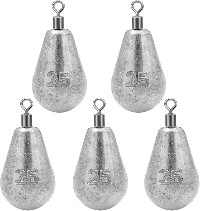Long Casting Swivel Bell Sinkers Fishing Weights Drop Shot Weights with Swivels Fishing Lead Sinker 1/2oz 3/4oz 1oz 2oz 3oz