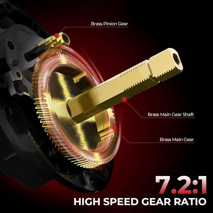 KastKing Royale Legend II Twin Tip Fishing Rod and Reel Combo, 7.2:1 Gear Ratio, Right Hand Casting Reel, 7'3'' MH Power Casting Rod