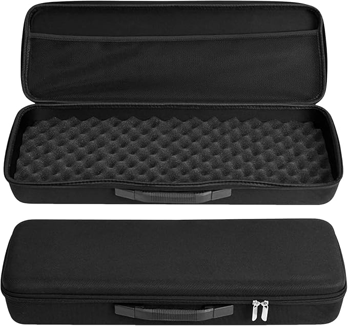 Portable Waterproof Hard EVA Case for Fishing Tackle Storage, 21 inch Fishing Rod Reel Organizer Bag Travel Carry Case Bag, with Foam Interior Shockproof