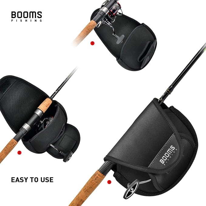 Booms Fishing Spinning Reel Cover: RC2 Fishing Reel Protective Case - Fit for 1000 Reels, 2-Pack Small Size