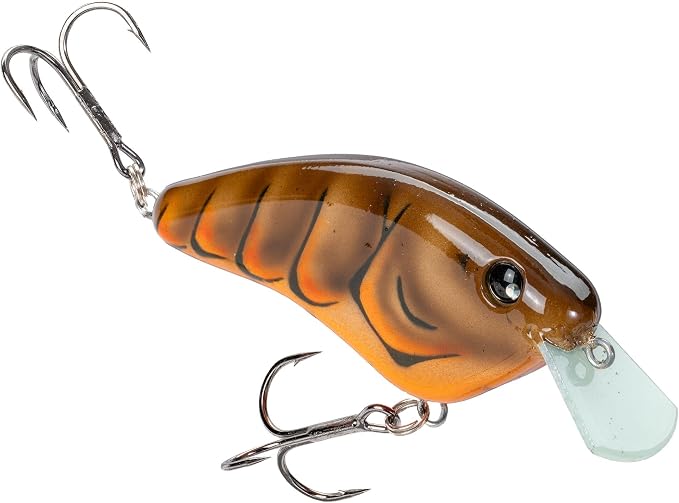 Strike King Hardliner Fishing Lure, Flat Sided Crankbait, Circuit Board Lip, Extra Tight Wobble, Size 4 Treble Hooks